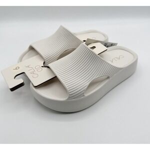 CALIA Women's White Molded Slides Slip On EVA Footbed Size 6 By Carrie Underwood